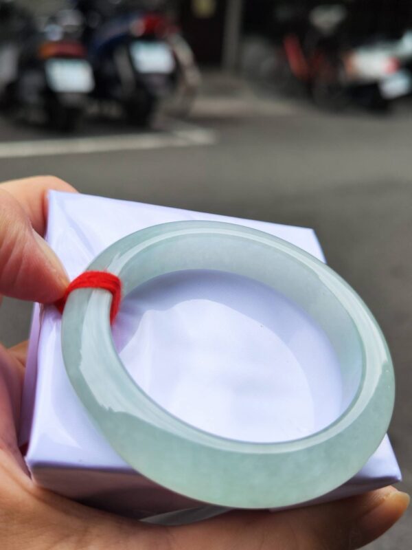 🌸  冰種淡果綠正圈厚庄手鐲  天然緬甸玉A貨 🌸