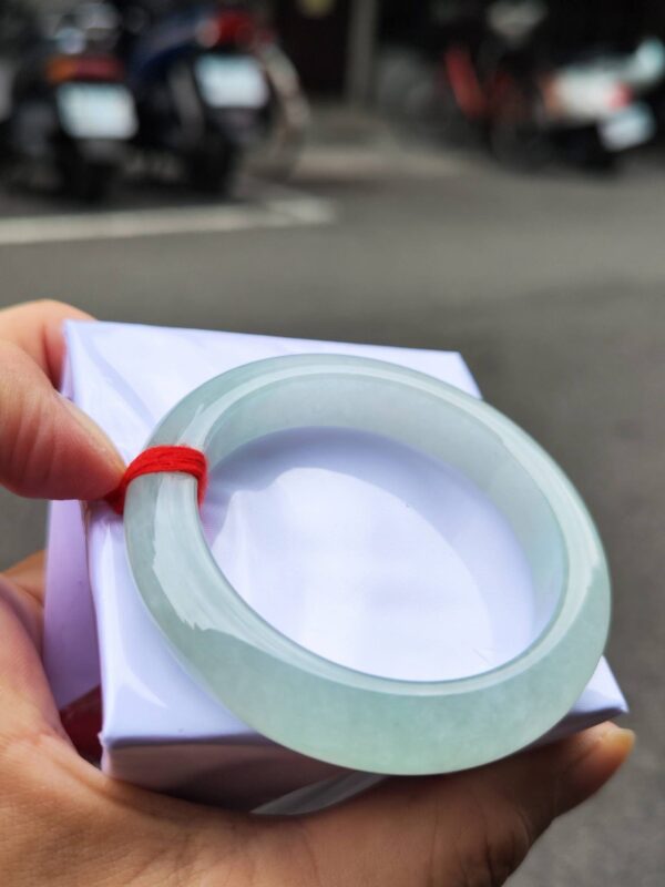 🌸  冰種淡果綠正圈厚庄手鐲  天然緬甸玉A貨 🌸