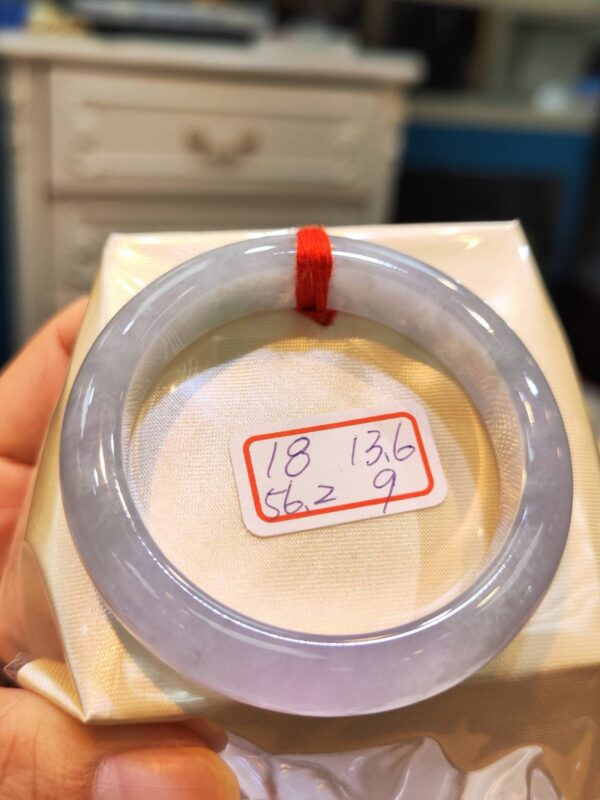 🌸冰種紫羅蘭正圈手鐲  天然緬甸玉A貨 🌸