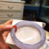 🌸冰種紫羅蘭正圈手鐲  天然緬甸玉A貨 🌸