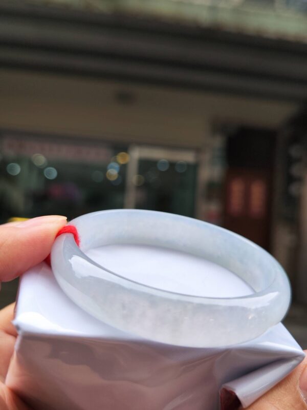 🌸  玻璃種白月光正圈手鐲  天然緬甸玉A貨 🌸