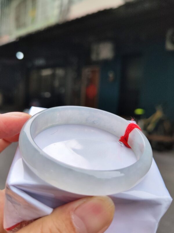 🌸  玻璃種白月光正圈手鐲  天然緬甸玉A貨 🌸