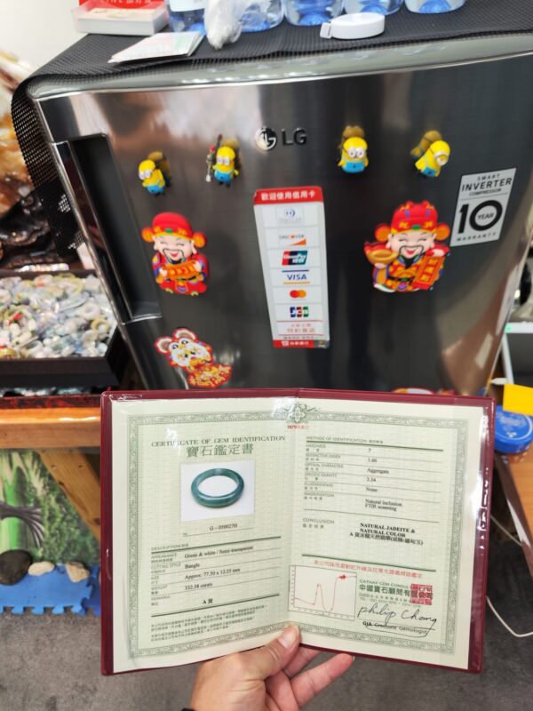 🌸  冰種正圈厚庄手鐲  天然緬甸玉A貨 🌸