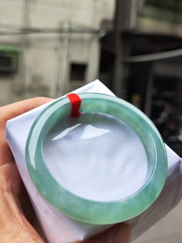 🌸  冰種正圈厚庄手鐲  天然緬甸玉A貨 🌸