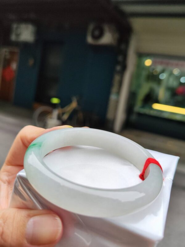 🌸  冰種飄陽綠正圈手鐲  天然緬甸玉A貨 🌸