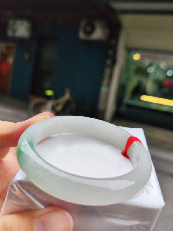 🌸  冰種飄陽綠正圈手鐲  天然緬甸玉A貨 🌸