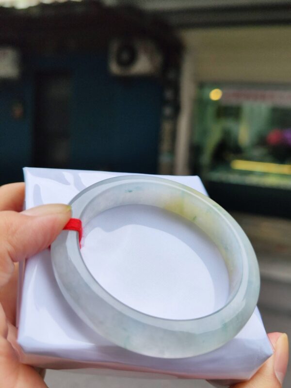 🌸  放光玻璃種飄蜜黃正圈手鐲  天然緬甸玉A貨 🌸