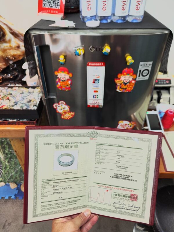 🌸  放光玻璃種飄蜜黃正圈手鐲  天然緬甸玉A貨 🌸