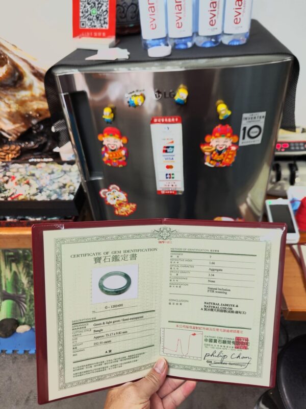 🌸  冰玻種飄花正圈圓骨手鐲  天然緬甸玉A貨 🌸