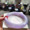 🌸滿色濃紫羅蘭正圈手鐲  天然緬甸玉A貨 🌸