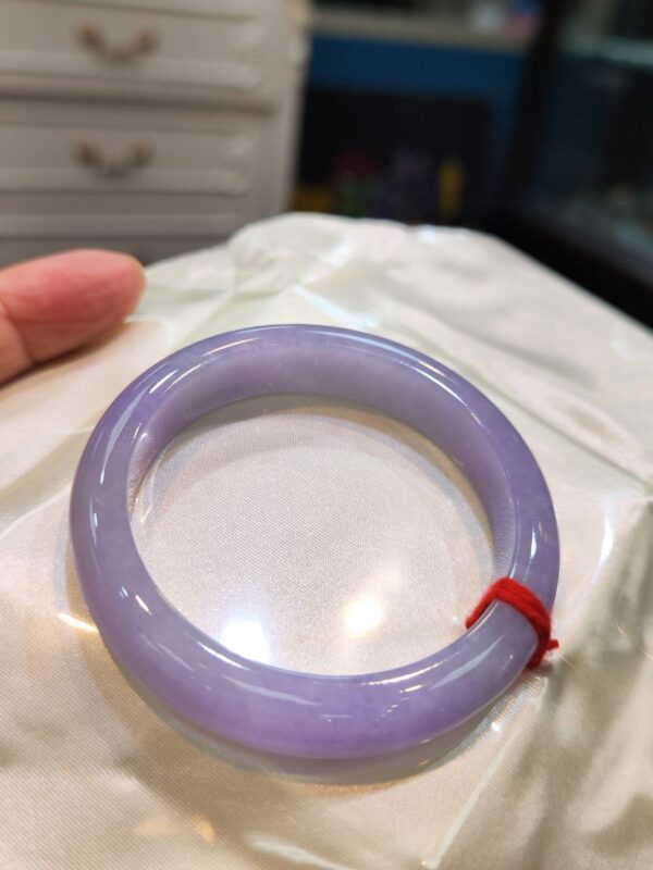 🌸滿色濃紫羅蘭正圈手鐲  天然緬甸玉A貨 🌸