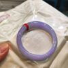 🌸滿色濃紫羅蘭正圈手鐲  天然緬甸玉A貨 🌸