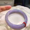 🌸滿色濃紫羅蘭正圈手鐲  天然緬甸玉A貨 🌸