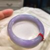 🌸滿色濃紫羅蘭正圈手鐲  天然緬甸玉A貨 🌸