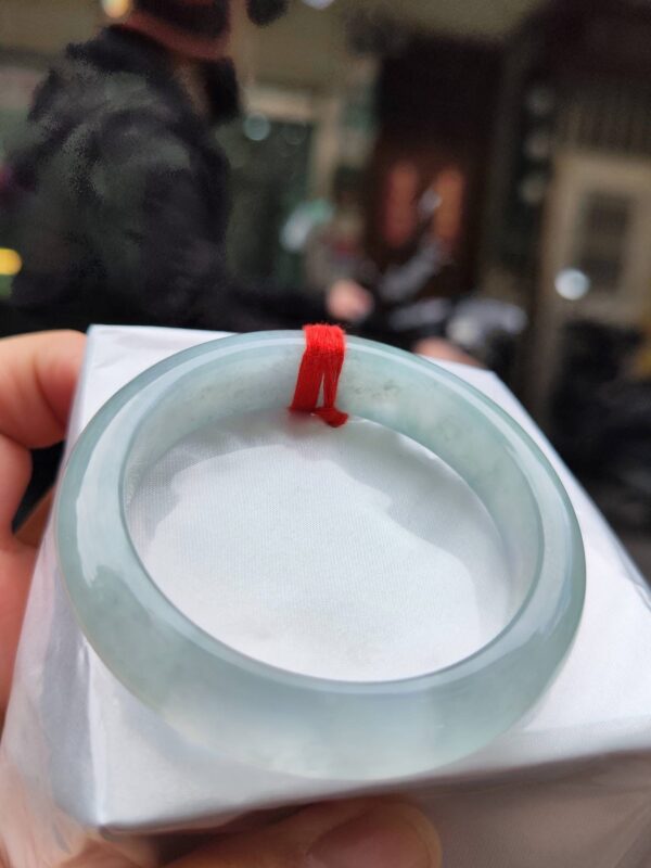 🌸  放光玻璃種正圈手鐲  天然緬甸玉A貨 🌸