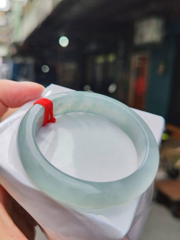 🌸  放光玻璃種正圈手鐲  天然緬甸玉A貨 🌸