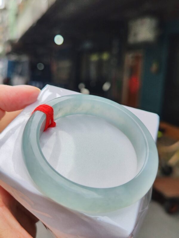 🌸  放光玻璃種正圈手鐲  天然緬甸玉A貨 🌸