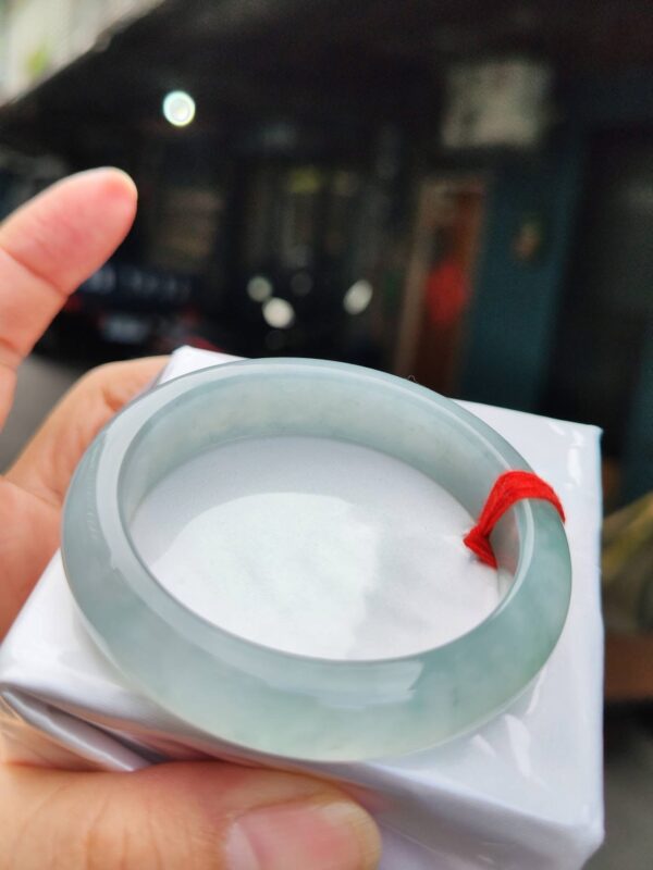 🌸  放光玻璃種正圈手鐲  天然緬甸玉A貨 🌸