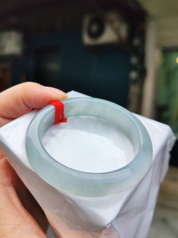 🌸  放光玻璃種正圈手鐲  天然緬甸玉A貨 🌸