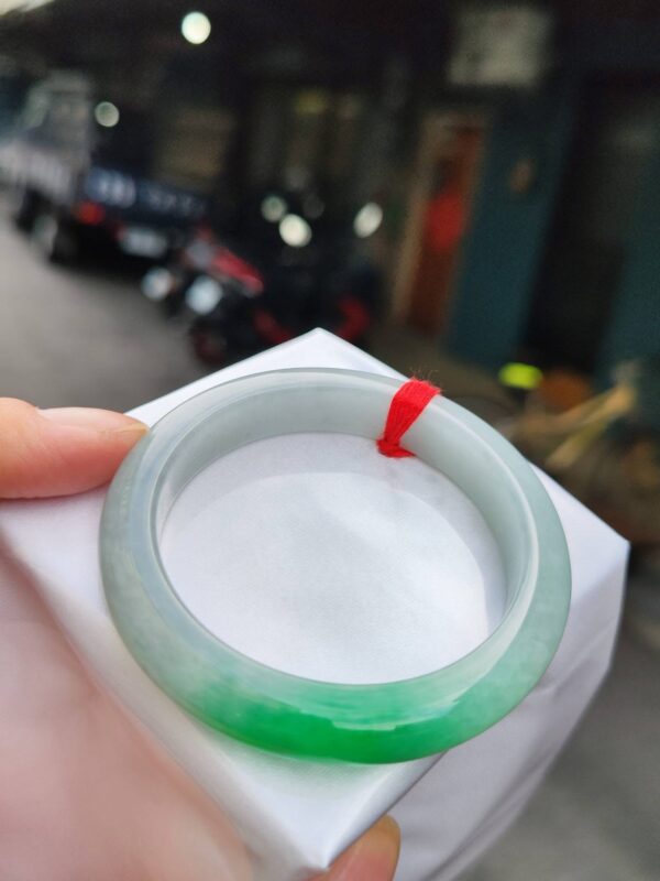 🌸  飄正陽綠正圈手鐲  天然緬甸玉A貨 🌸