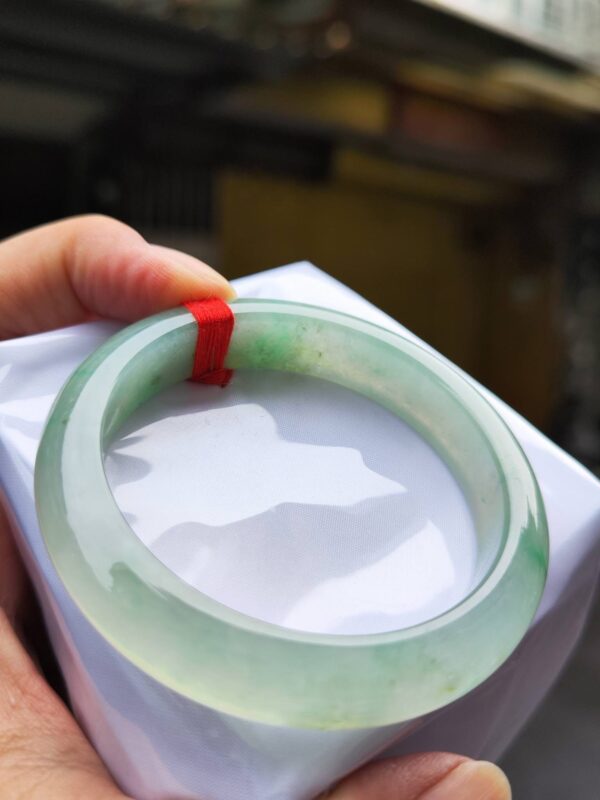 🌸  放光玻璃種正圈手鐲  天然緬甸玉A貨 🌸