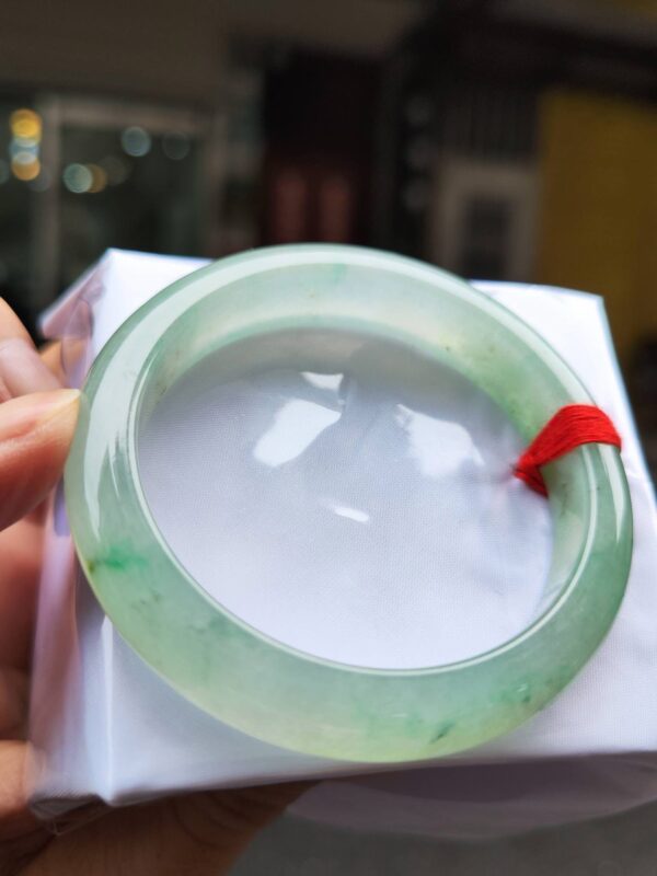 🌸  放光玻璃種正圈手鐲  天然緬甸玉A貨 🌸