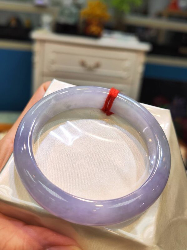🌸冰種紫羅蘭正圈手鐲  天然緬甸玉A貨 🌸