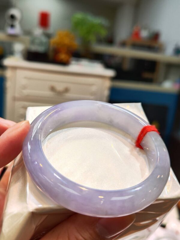 🌸冰種紫羅蘭正圈手鐲  天然緬甸玉A貨 🌸