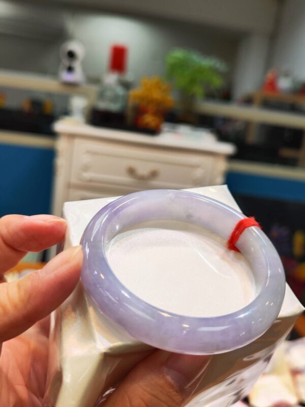 🌸冰種紫羅蘭正圈手鐲  天然緬甸玉A貨 🌸