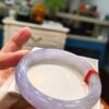 🌸冰種紫羅蘭正圈手鐲  天然緬甸玉A貨 🌸
