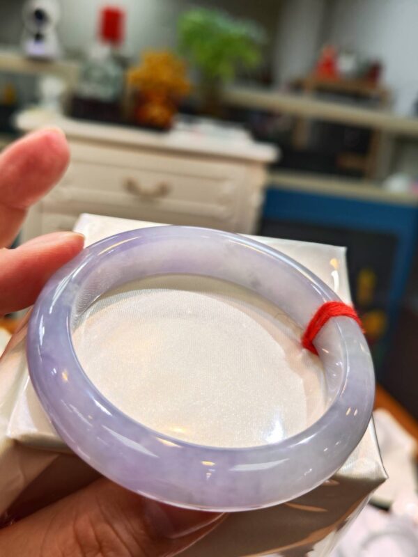 🌸冰種紫羅蘭正圈手鐲  天然緬甸玉A貨 🌸