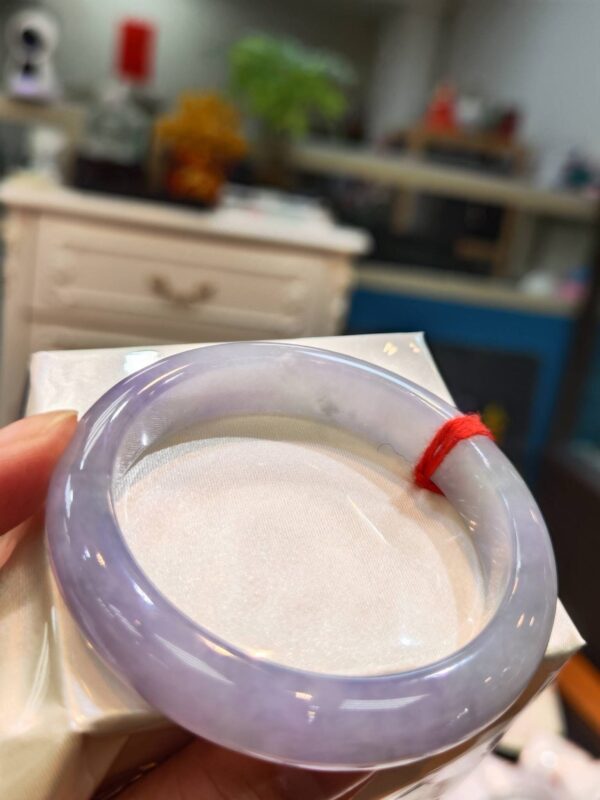 🌸冰種紫羅蘭正圈手鐲  天然緬甸玉A貨 🌸