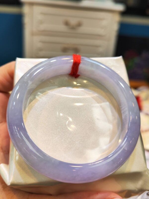 🌸冰種紫羅蘭正圈手鐲  天然緬甸玉A貨 🌸