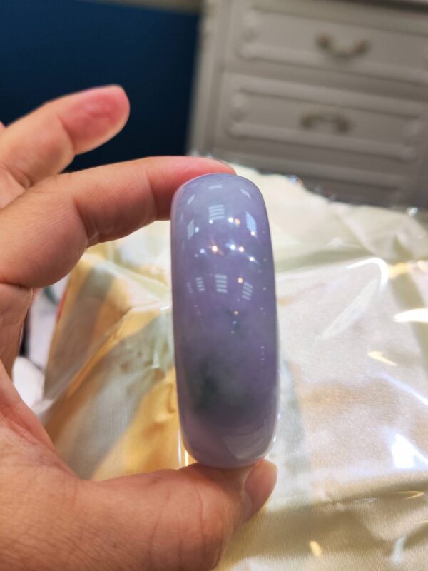 🌸 紫羅蘭正圈輪胎鐲｜天然緬甸玉A貨 🌸
