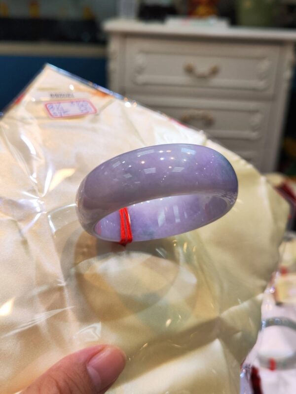 🌸 紫羅蘭正圈輪胎鐲｜天然緬甸玉A貨 🌸