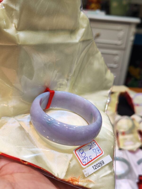 🌸 紫羅蘭正圈輪胎鐲｜天然緬甸玉A貨 🌸