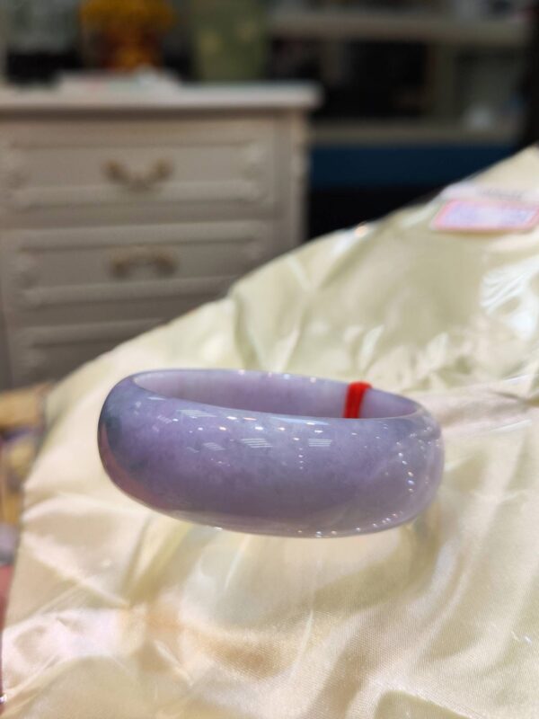 🌸 紫羅蘭正圈輪胎鐲｜天然緬甸玉A貨 🌸