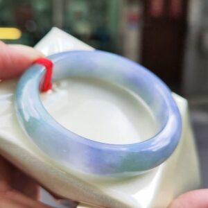 img_6143-2 🌸 冰透濃豔紫羅蘭正圈手鐲|天然緬甸玉A貨 🌸