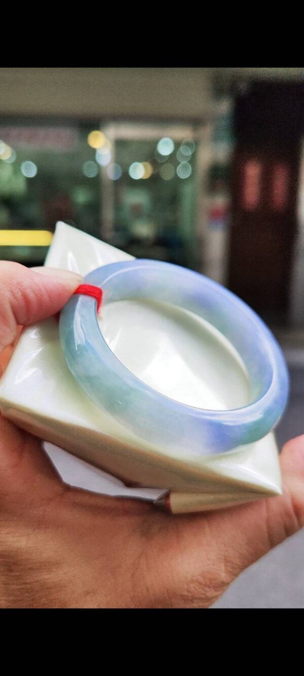 🌸 冰透濃豔紫羅蘭正圈手鐲｜天然緬甸玉A貨 🌸