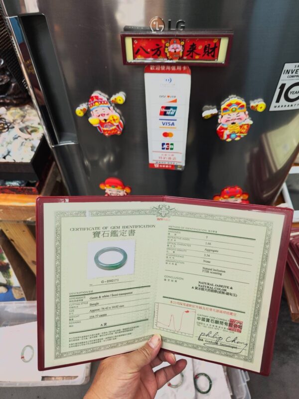 🌸 冰種飄陽綠正圈圓骨手鐲  天然緬甸玉A貨 🌸