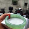 🌸  冰種滿色蘋果綠正圈骨手鐲  天然緬甸玉A貨 🌸