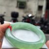🌸  冰種滿色蘋果綠正圈骨手鐲  天然緬甸玉A貨 🌸