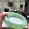 🌸  冰種滿色蘋果綠正圈骨手鐲  天然緬甸玉A貨 🌸