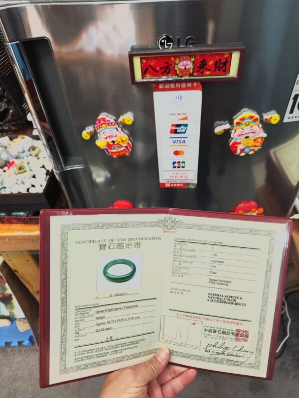 🌸  冰透滿陽綠貴妃鐲  天然緬甸玉A貨 🌸