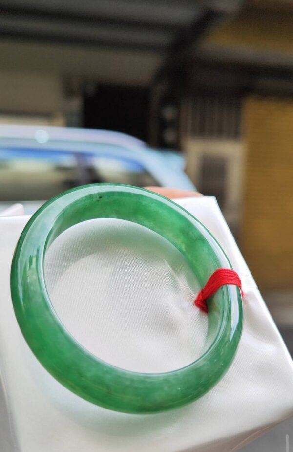 🌸  冰透滿陽綠貴妃鐲  天然緬甸玉A貨 🌸