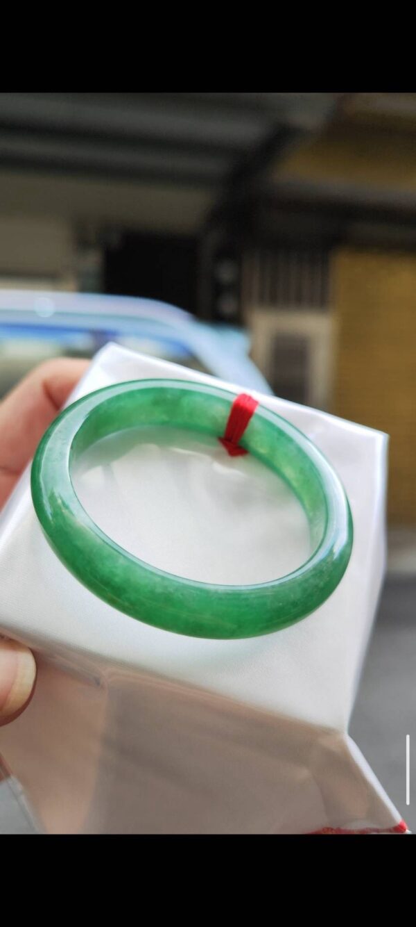 🌸  冰透滿陽綠貴妃鐲  天然緬甸玉A貨 🌸