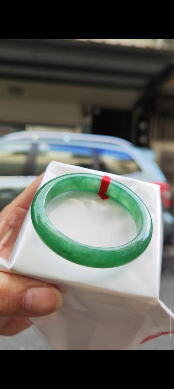 🌸  冰透滿陽綠貴妃鐲  天然緬甸玉A貨 🌸