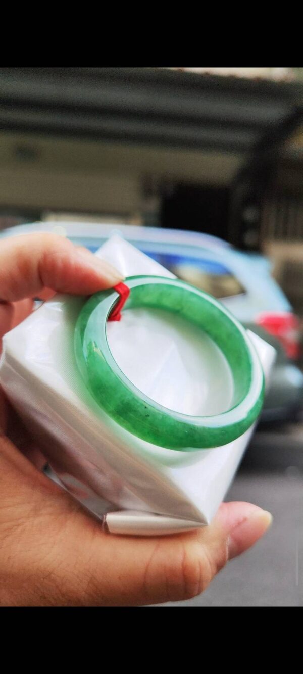 🌸  冰透滿陽綠貴妃鐲  天然緬甸玉A貨 🌸