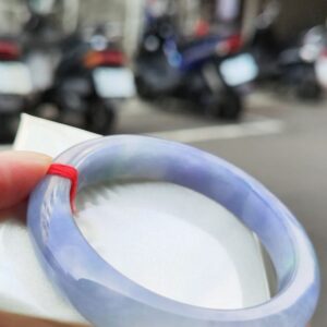 img_6288-2 🌸 冰透濃豔紫羅蘭正圈手鐲|天然緬甸玉A貨 🌸