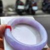 🌸 濃豔粉紫羅蘭正圈手鐲｜天然緬甸玉A貨 🌸